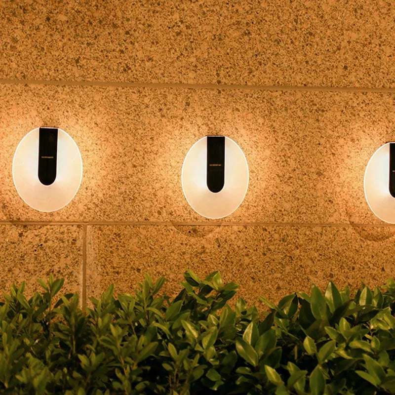Venkovní nástěnná LED lampa s kulatým profilem, odolná vůči povětrnostním vlivům, moderní design – černá 3
