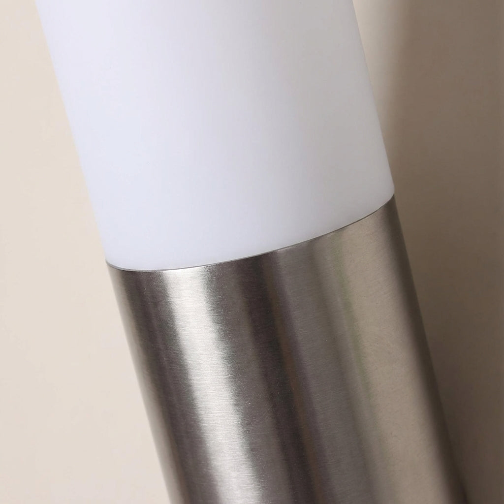Venkovní nástěnná LED lampa s pohybovým senzorem z nerezové oceli – moderní stříbrný design 3
