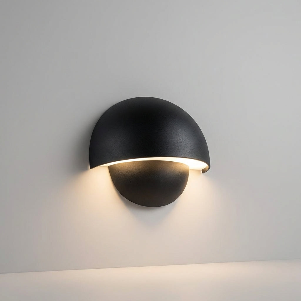 Venkovní nástěnná lampa LED s teplým světlem – moderní minimalistický design, odolnost proti povětrnostním vlivům 0