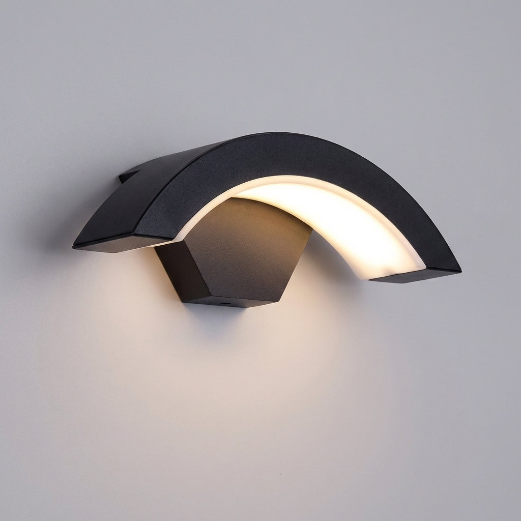 Venkovní nástěnná lampa ve tvaru U odolná vůči povětrnostním vlivům LED - Moderní venkovní osvětlení 1
