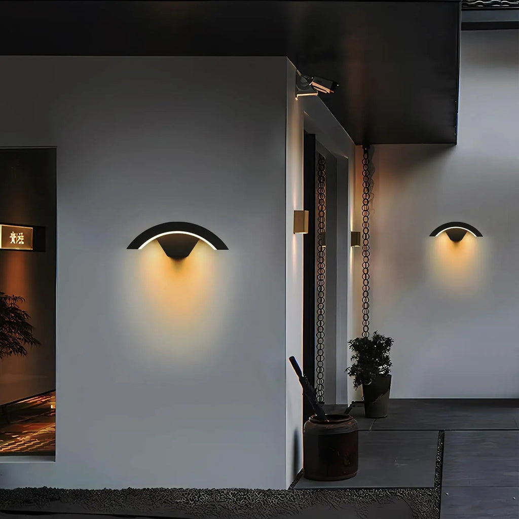 Venkovní nástěnná lampa ve tvaru U odolná vůči povětrnostním vlivům LED - Moderní venkovní osvětlení 3