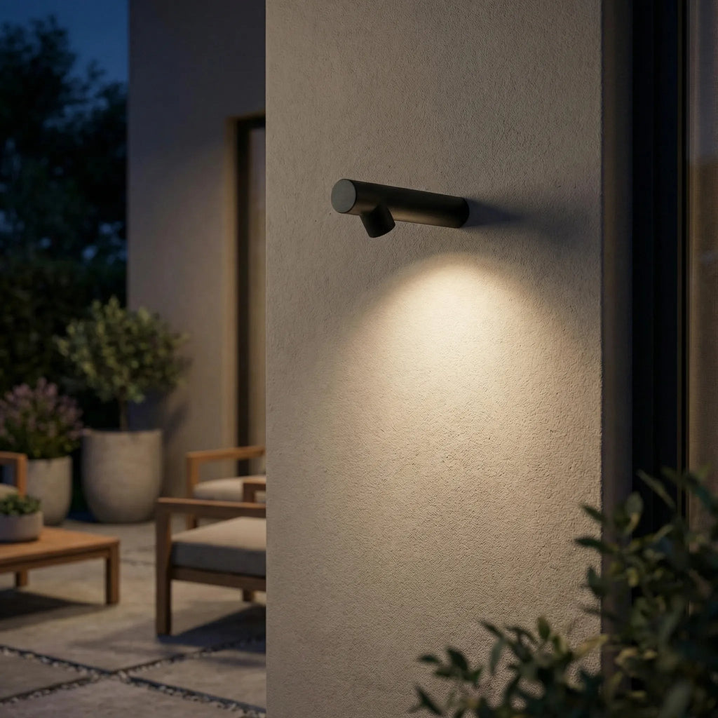 Venkovní nástěnné LED svítidlo odolné vůči povětrnostním vlivům – minimalistický design z nerezové oceli 1