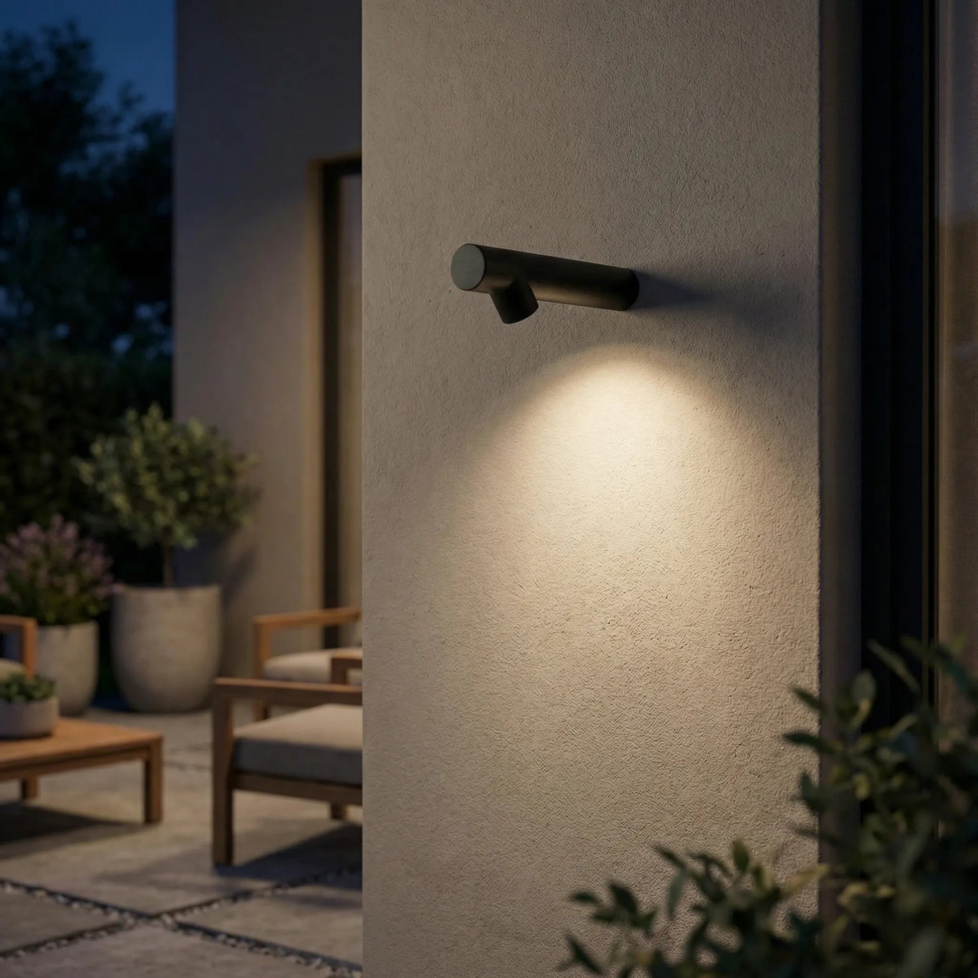 Venkovní nástěnné LED svítidlo odolné vůči povětrnostním vlivům – minimalistický design z nerezové oceli 1