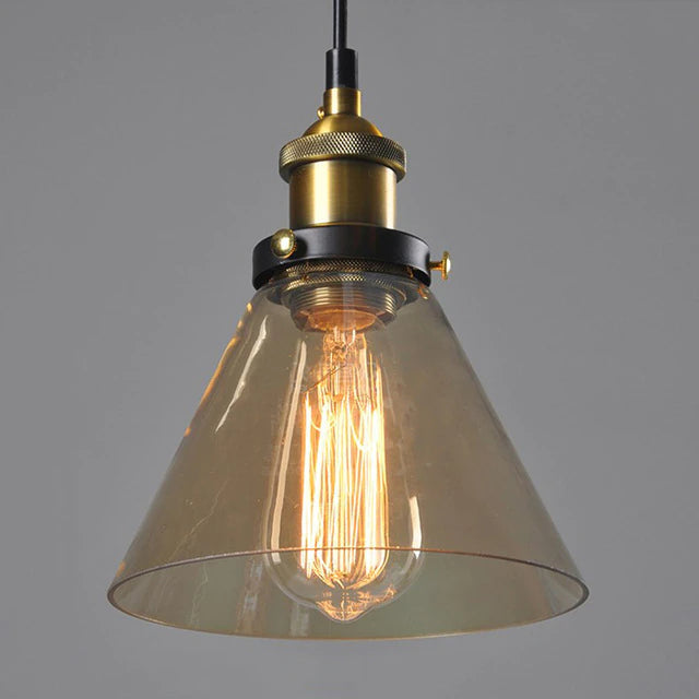 Vintage Art Déco hanging lamp with grey glass and galvanized metal, dimmable, available in various sizes, featuring a 120 cm cable. 11