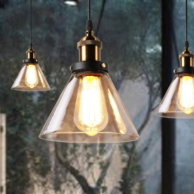 Vintage Závěsná Lampa Art Déco se Šedým Sklem a Stmívatelným Osvětlením – Elegantní Kovový Design pro Každou Místnost 5