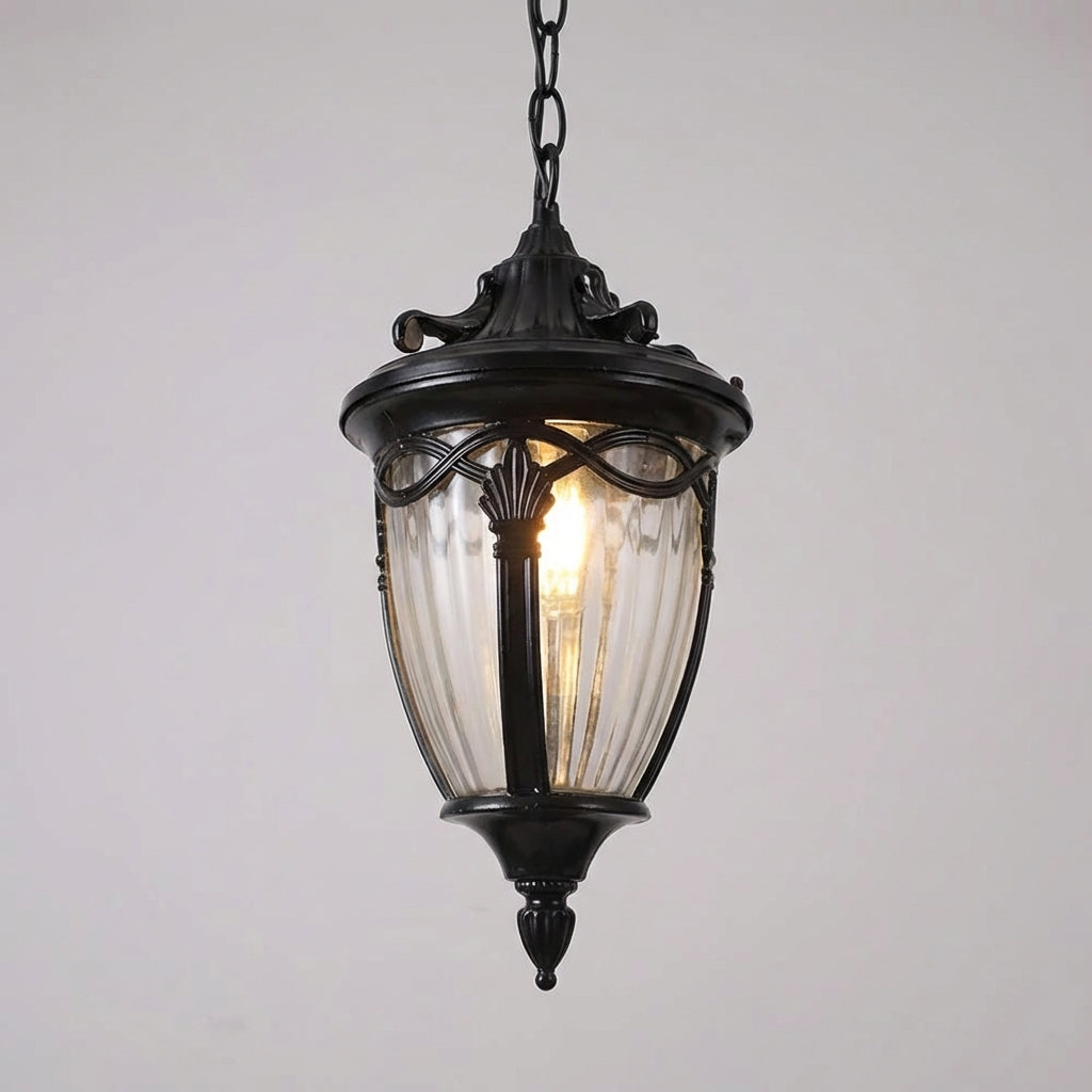 Vintage Závěsné Svítidlo s Kovovým a Skleněným Povrchem – Retro Design pro Světlo nad Jídelní Stůl 1