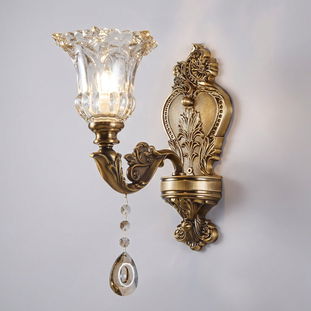 Vintage nástěnné svítidlo s nastavitelným LED světlem a zlatou povrchovou úpravou – elegantní nástěnné svítidlo do ložnice a obývacího pokoje 0