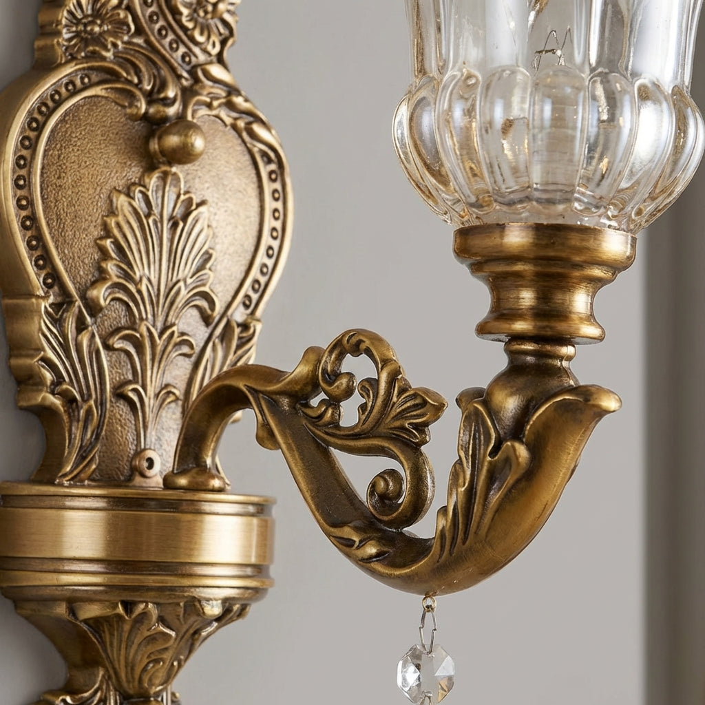 Vintage nástěnné svítidlo s nastavitelným LED světlem a zlatou povrchovou úpravou – elegantní nástěnné svítidlo do ložnice a obývacího pokoje 3