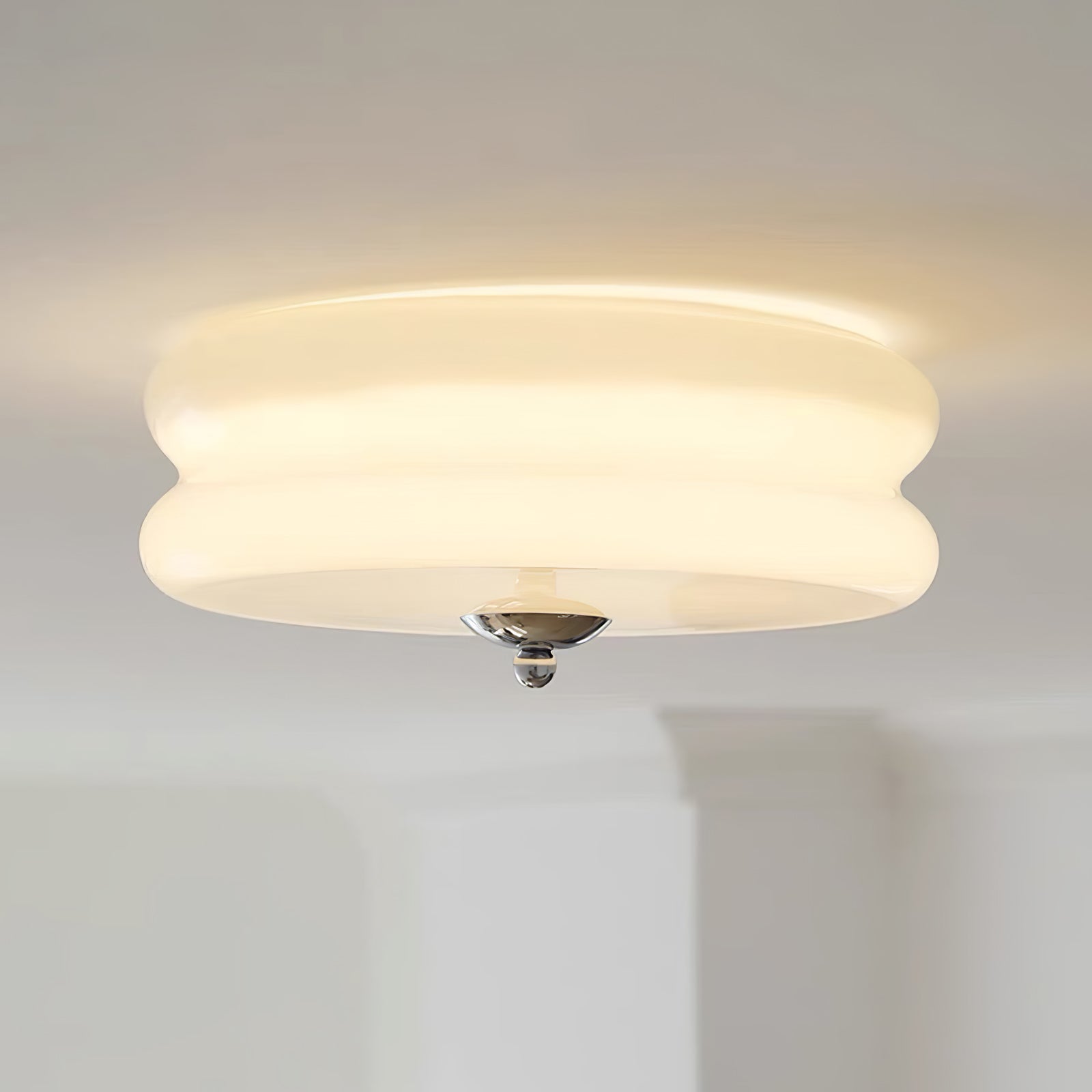Vintage stropní lampa ve stylu art deco 6