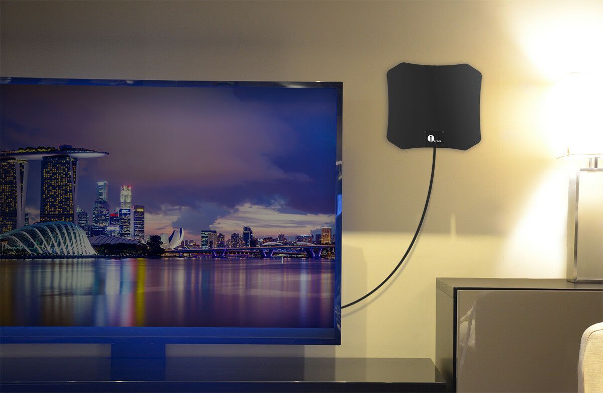 Vnitřní HDTV anténa s HD příjmem, kompaktním designem a snadnou instalací pro kvalitní televizní sign 6