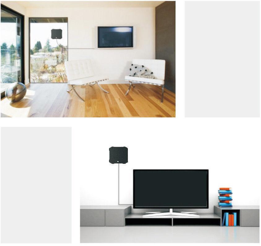 Vnitřní HDTV anténa s HD příjmem, kompaktním designem a snadnou instalací pro kvalitní televizní sign 7