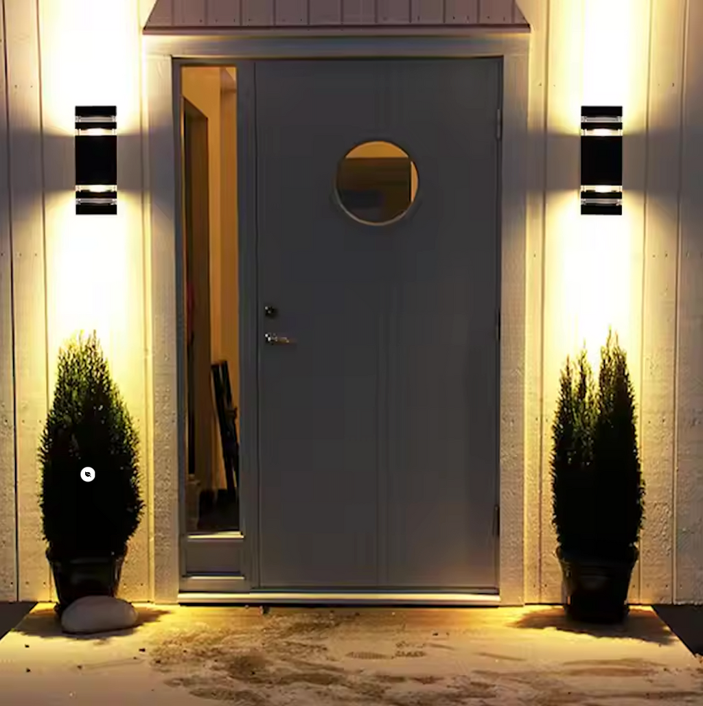 Voděodolná hliníková lampa se dvěma světelnými zdroji pro venkovní použití 3