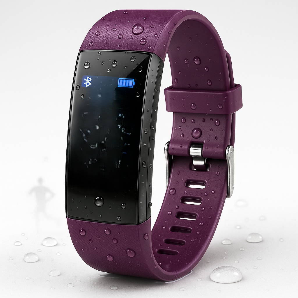 Voděodolné fitness chytré hodinky s monitorem tepové frekvence a Bluetooth – AquaPulse Pro 1