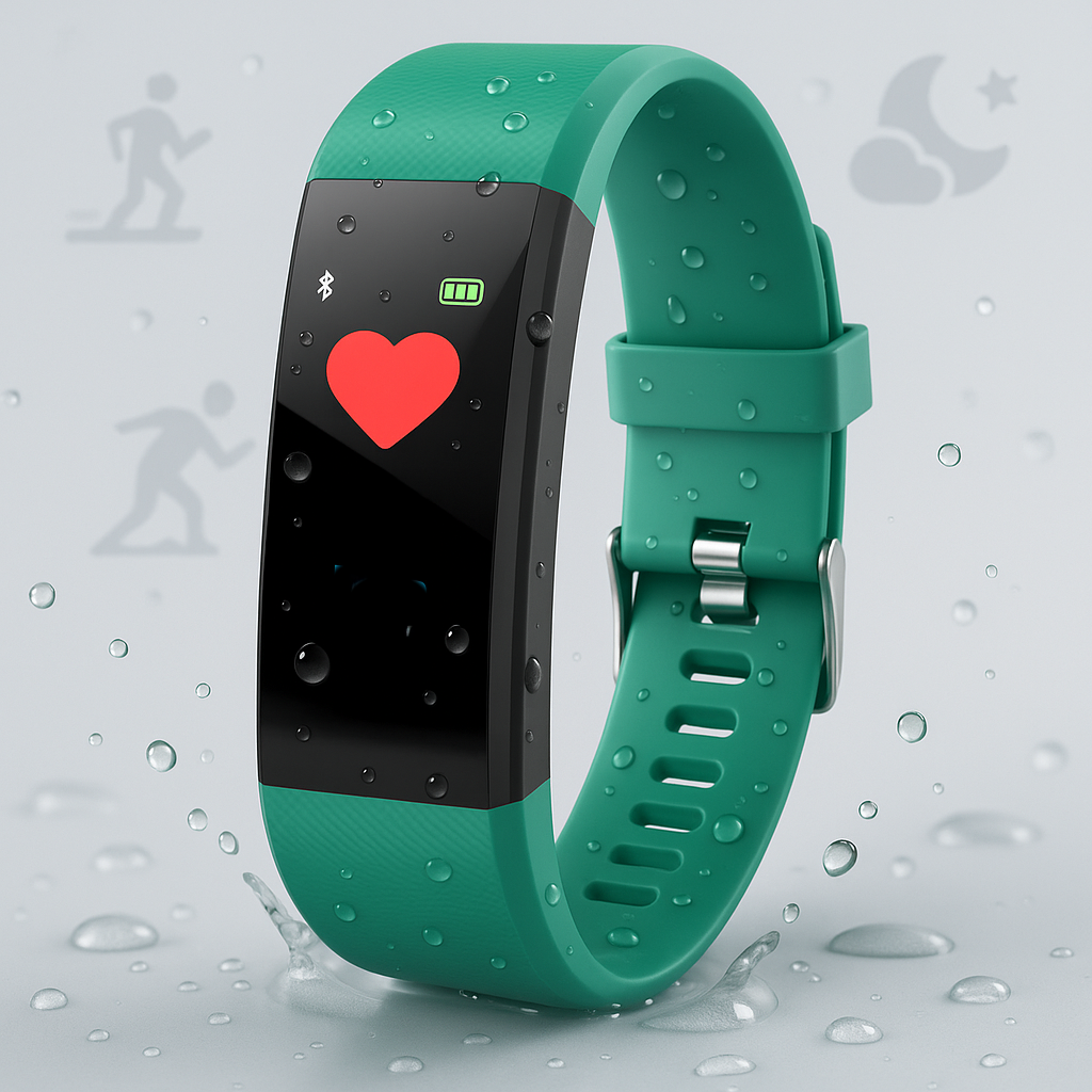Voděodolné fitness chytré hodinky s monitorem tepové frekvence a Bluetooth – AquaPulse Pro 4
