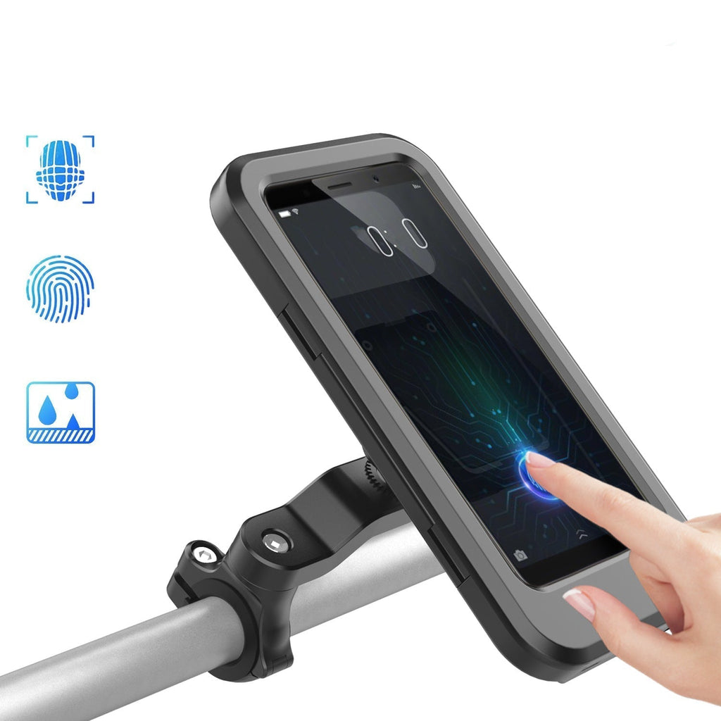 Voděodolný držák na telefon na kolo s 15W USB nabíjením - Univerzální držák na smartphone 0