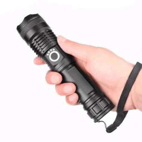 Výkonná dobíjecí LED svítilna XHP 50.2 se zoomem, 90 000 lumenů, vodotěsná, ideální pro dílnu a venkovní aktivity 1