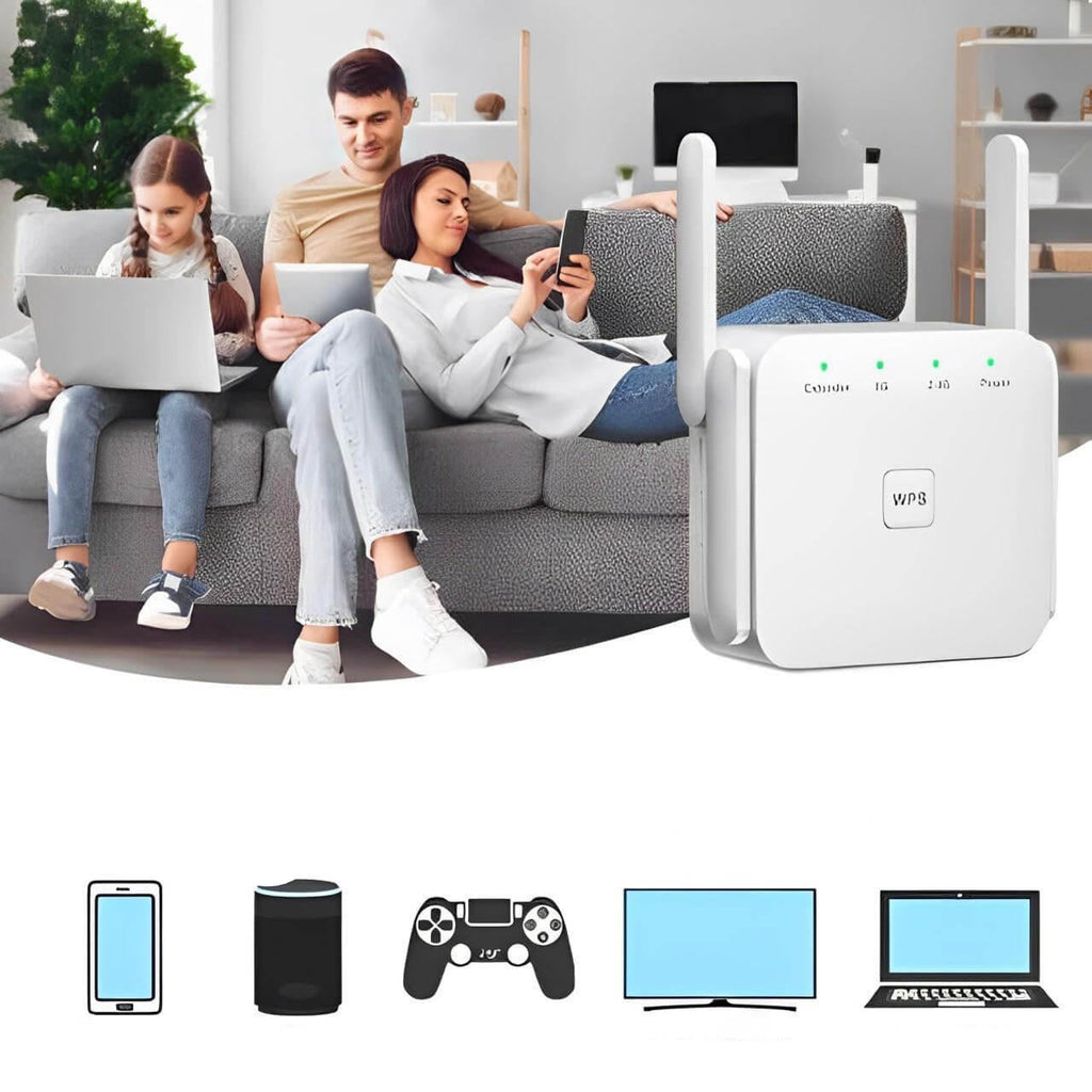 Výkonný zesilovač WiFi signálu s dlouhým dosahem - snadné nastavení a stabilní připojení 1