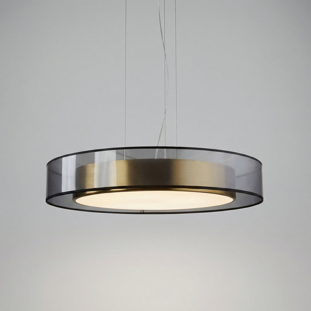 Výškově nastavitelná LED závěsná lampa v růžovo-zlaté barvě – moderní lampa do obývacího pokoje a jídelny 2