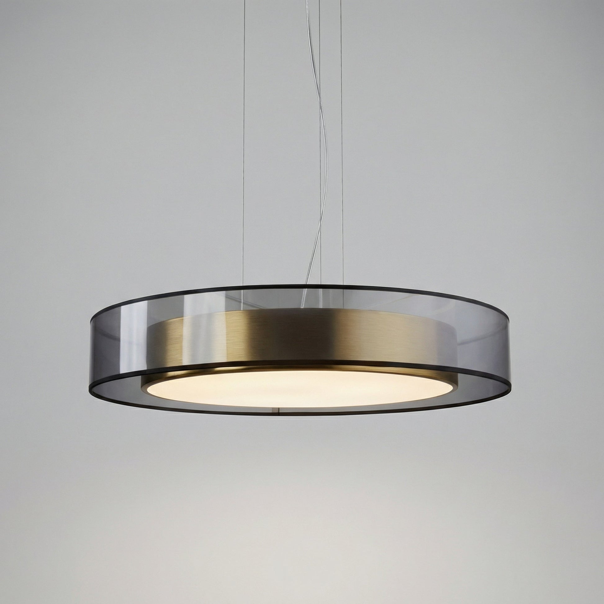Výškově nastavitelná LED závěsná lampa v růžovo-zlaté barvě – moderní lampa do obývacího pokoje a jídelny 2