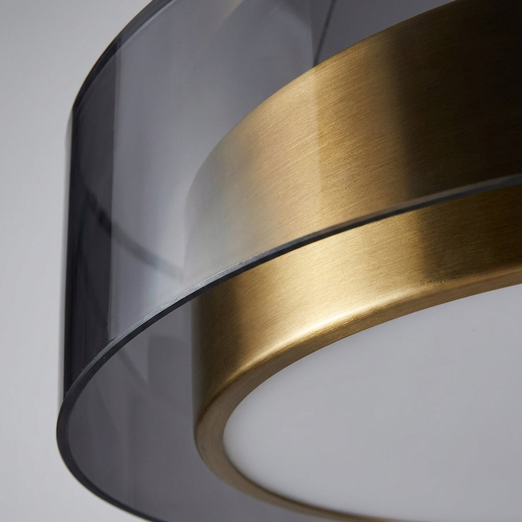 Výškově nastavitelná LED závěsná lampa v růžovo-zlaté barvě – moderní lampa do obývacího pokoje a jídelny 3