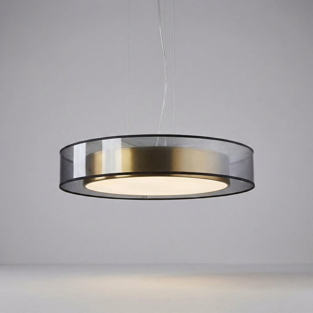 Výškově nastavitelná LED závěsná lampa v růžovo-zlaté barvě – moderní lampa do obývacího pokoje a jídelny 7
