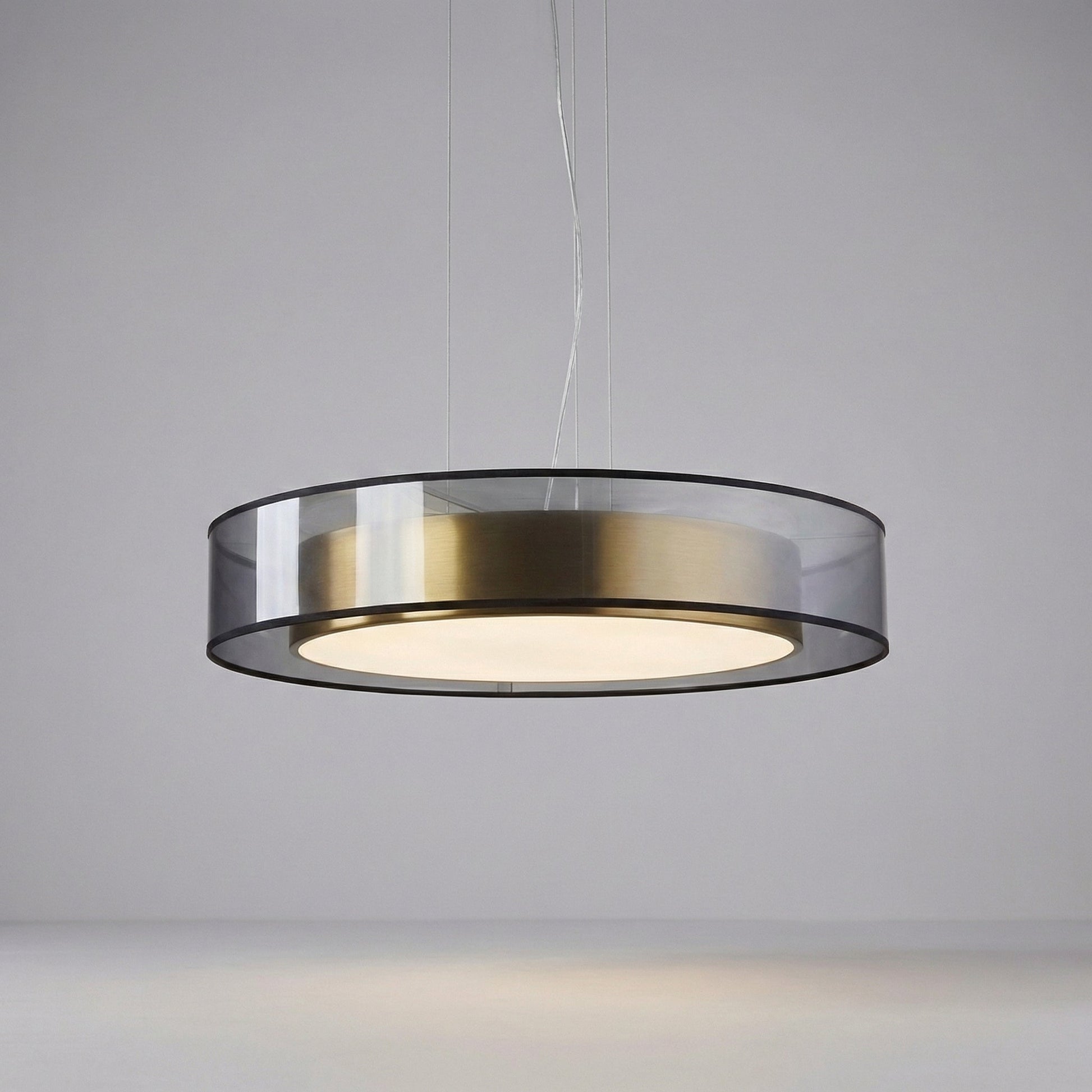 Výškově nastavitelná LED závěsná lampa v růžovo-zlaté barvě – moderní lampa do obývacího pokoje a jídelny 7