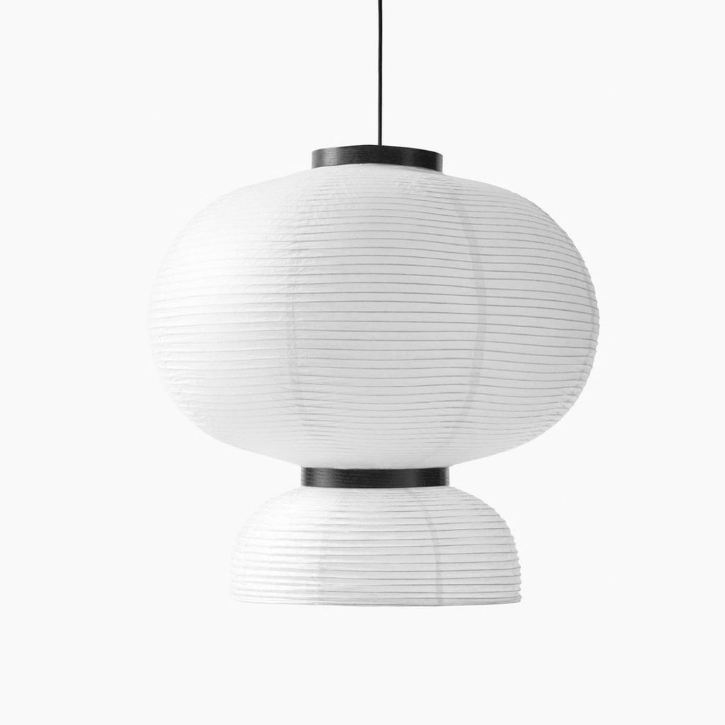 Výškově nastavitelná závěsná lampa do obývacího pokoje Wabi Sabi – kovová a látková, ideální pro osvětlení nad stolem 10