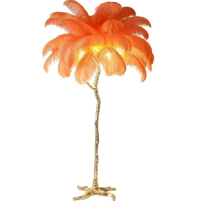 Vysoká lampa z peří, která vnese luxus do každého interiéru! 10