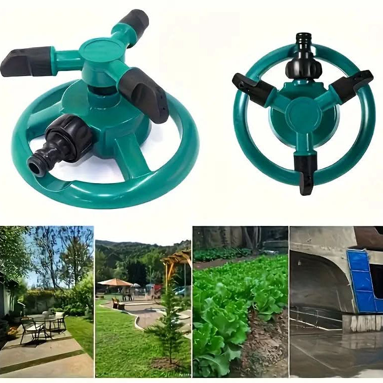 Zahradní zavlažovač 360° otočný s širokým pokrytím, vyrobený z odolného ABS 2