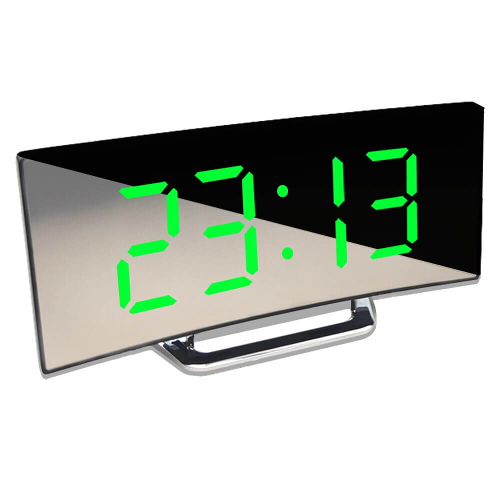Zakřivený digitální LED budík 7