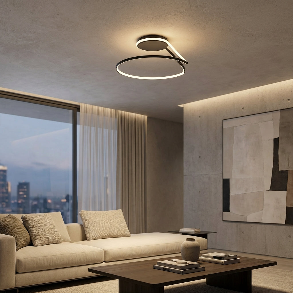 Zapuštěné stropní svítidlo s rovnoměrným osvětlením – moderní energeticky úsporný design – průměr 50 cm 1