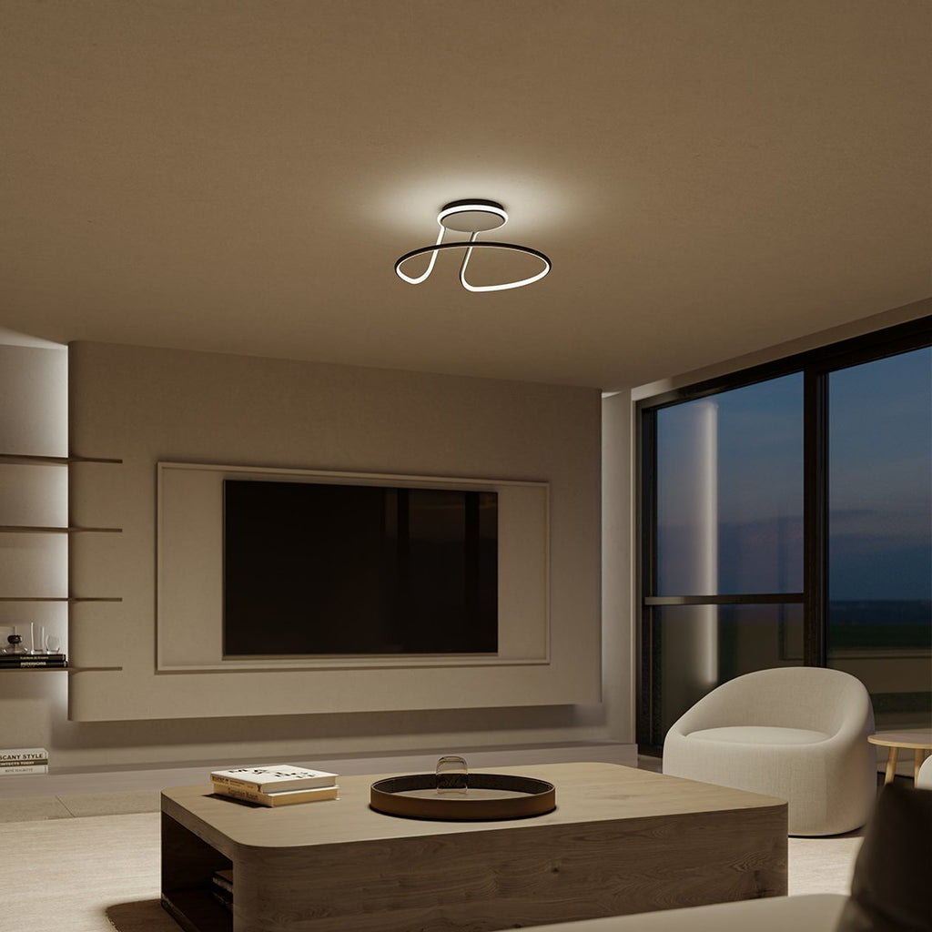 Zapuštěné stropní svítidlo s rovnoměrným osvětlením – moderní energeticky úsporný design – průměr 50 cm 4