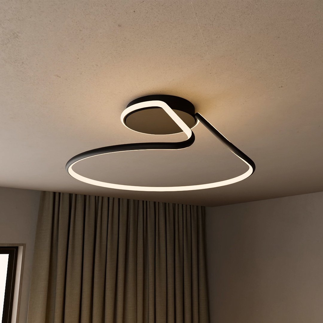Zapuštěné stropní svítidlo s rovnoměrným osvětlením – moderní energeticky úsporný design – průměr 50 cm 5