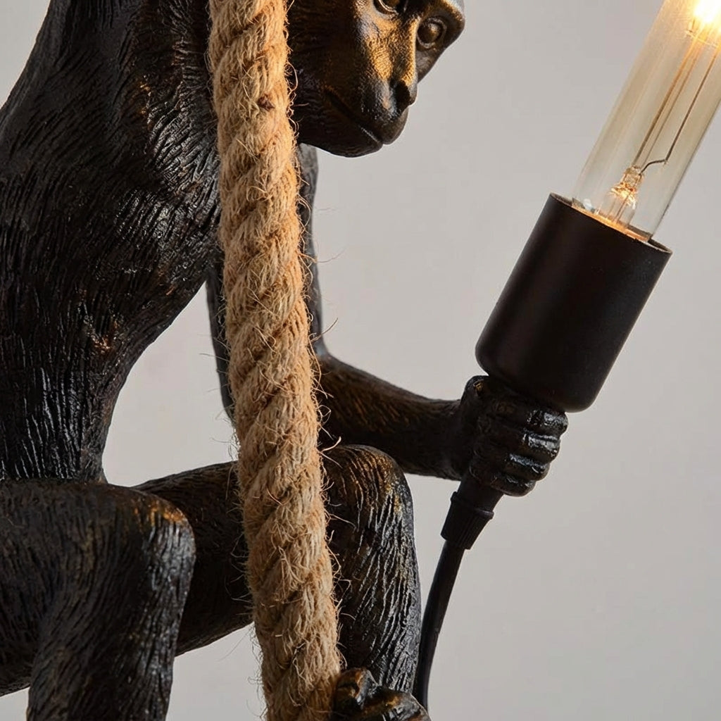 Závěsná Lampa ve Tvaru Opice s LED Světlem – Pryskyřicové Art Deco Osvětlení pro Interiér 3