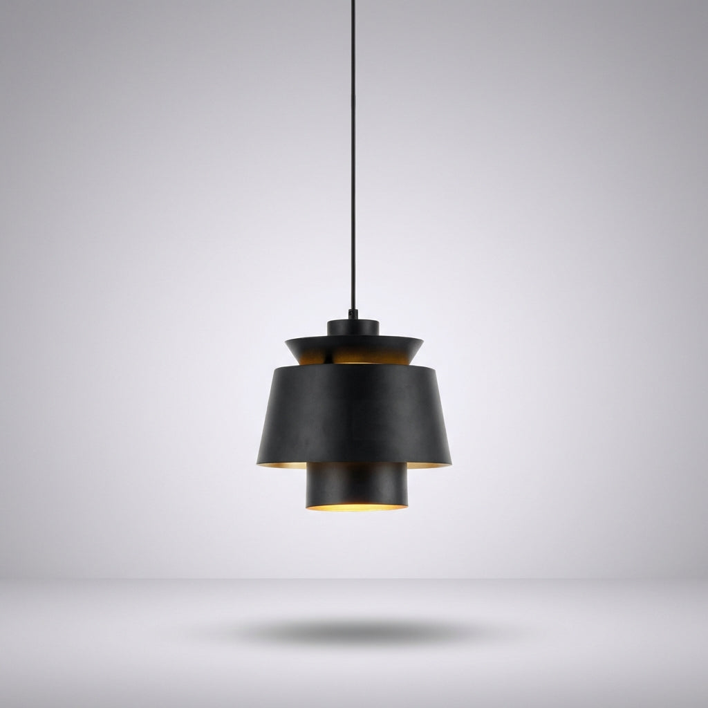 Závěsná lampa s nastavitelným kabelem a teplým světlem – Kovová stolní lampa do obývacího pokoje, 25 cm 0