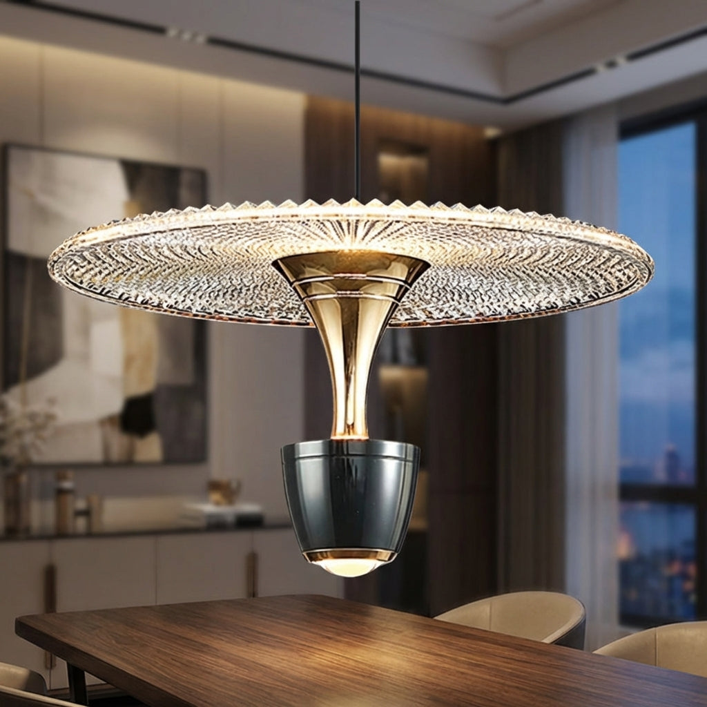 Závěsná lampa s rovnoměrným osvětlením do obývacího pokoje – moderní minimalistický design, 30 cm x 20 cm 1