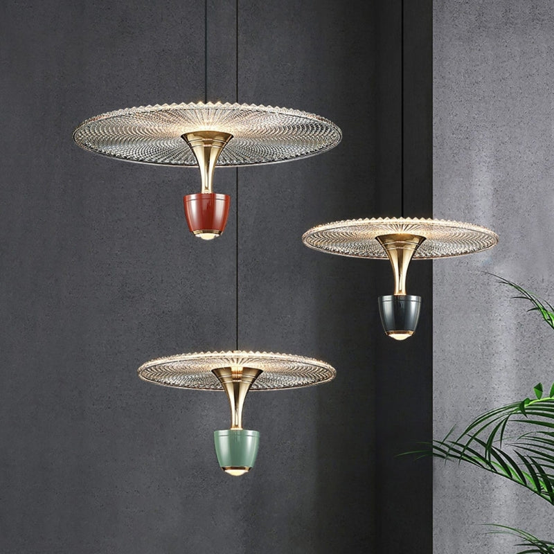 Závěsná lampa s rovnoměrným osvětlením do obývacího pokoje – moderní minimalistický design, 30 cm x 20 cm 4