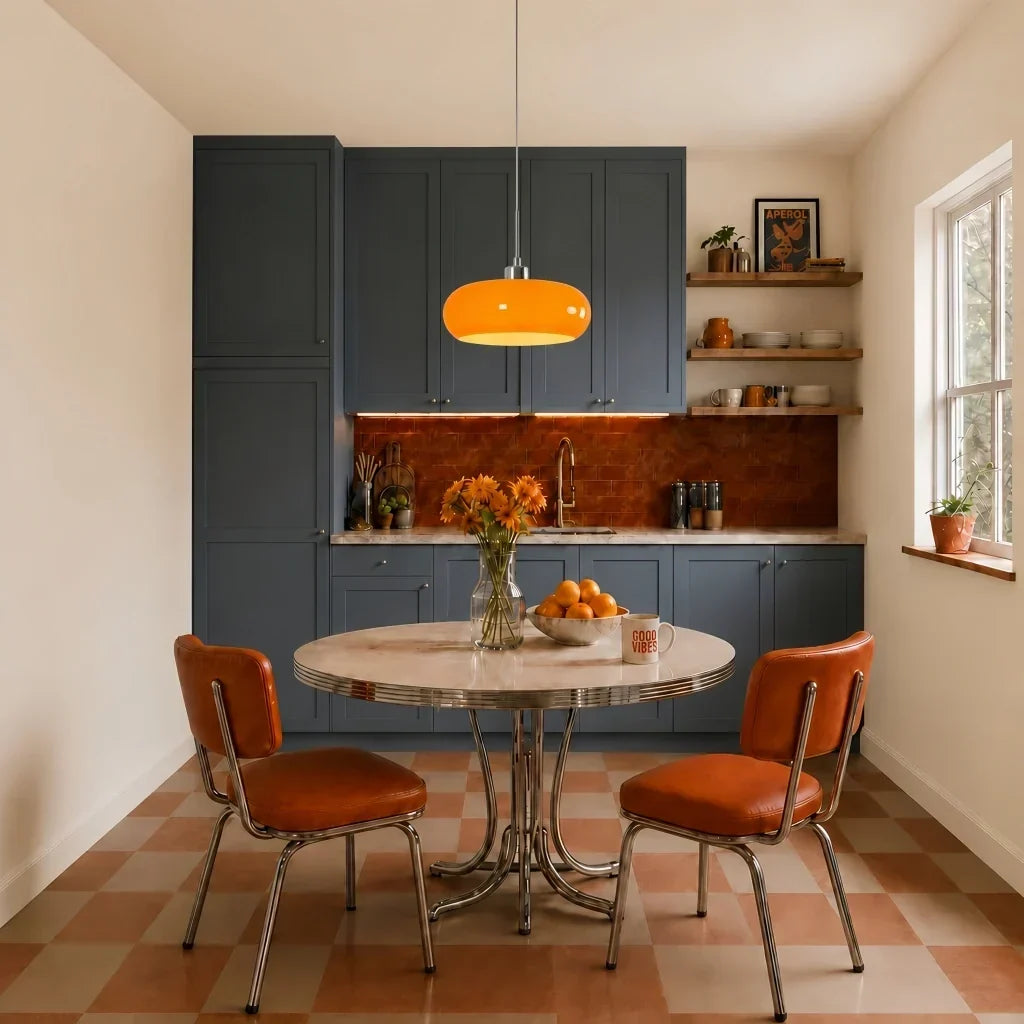 Závěsné svítidlo skleněné s minimalistickým designem v Bauhaus stylu, ideální pro moderní 7