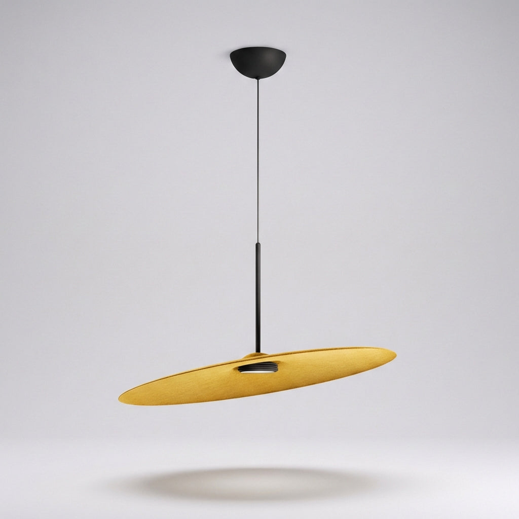 Zvukově pohlcující LED závěsná lampa - Akustická lampa do obývacího pokoje s nadýchaným povrchem, nastavitelné světlo 1